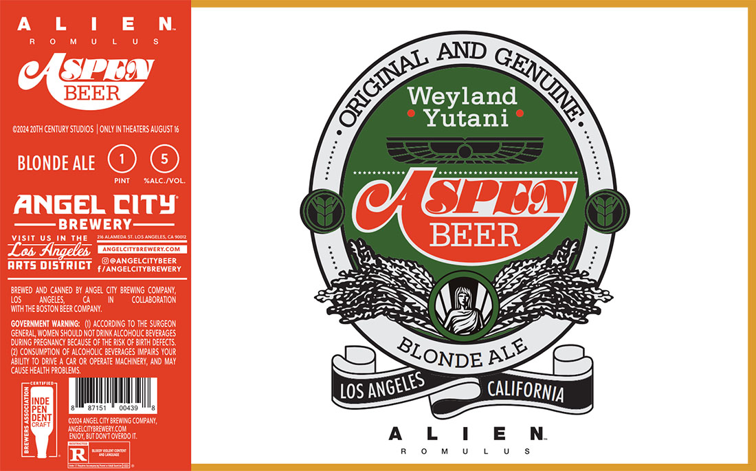 Angel City Brewery & Walt Disney Studios Launch Aspen Beer to Celebrate NEW “Alien: Romulus” Film 