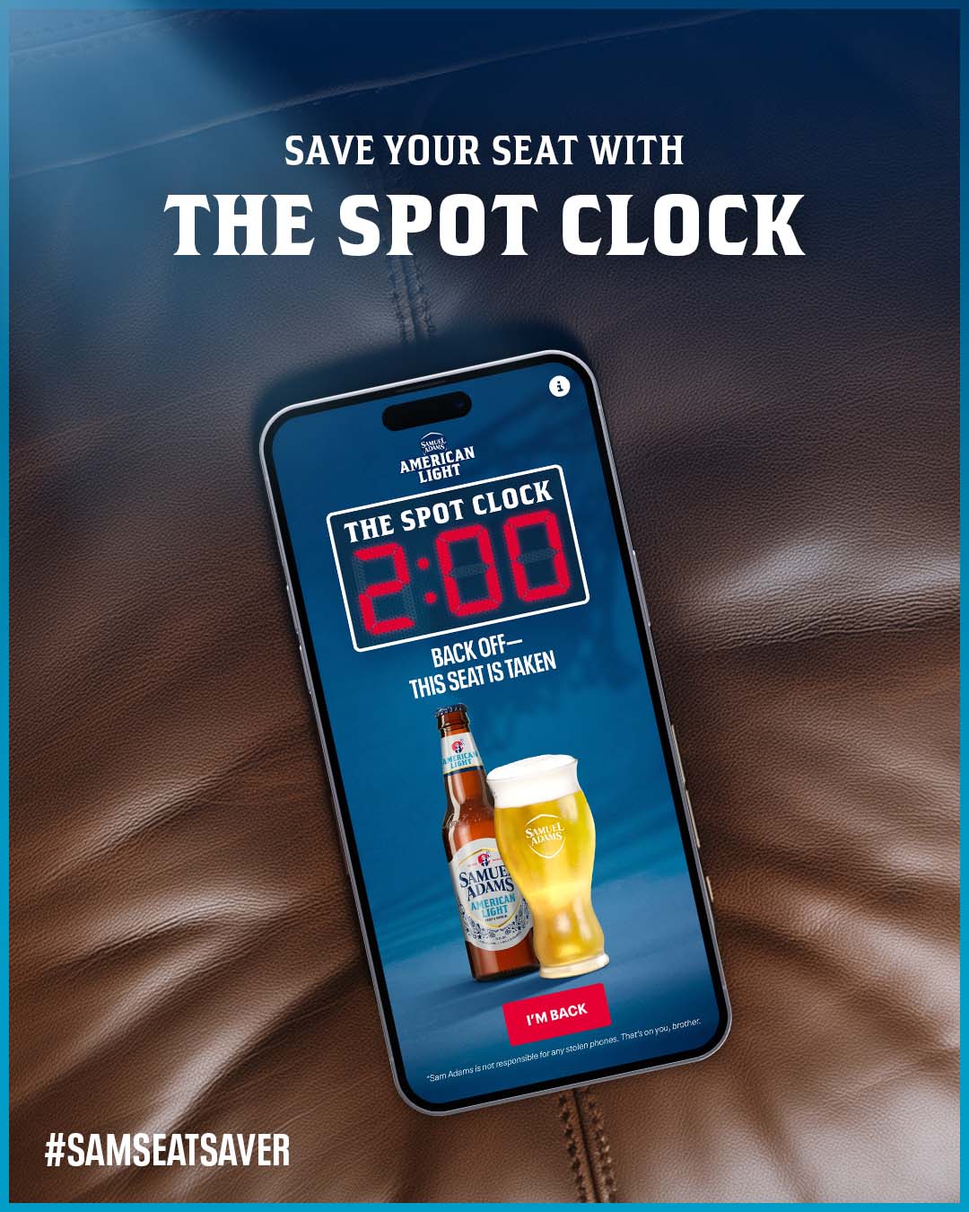 Save your seat with The Spot Clock